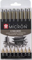 Pigma Micron lot de 8 feutres fins