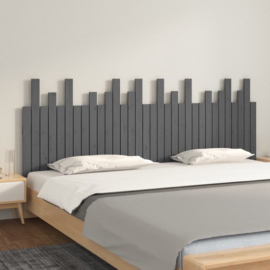 Hoofdbord 206x4x100 cm massief grenenhout kopen