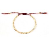 Sorprese armband - Tibetiaans - armband heren - verstelbaar - goud - Boeddhisme - 17-23 cm - cadeau - Model K