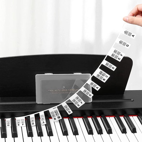 Autocollants de note de piano Clavier de piano Autocollants de note de  clavier de
