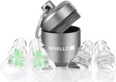 Shello® Oordoppen - Gehoorbescherming 24dB - Extra maat - Oordopjes voor festival, uitgaan, concert - Incl. opbergdoosje - Groen