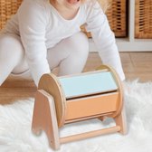 Spinning drum - Baby Speelgoed 6 Maanden - Montessori Speelgoed - Draaiende Trommel - Houten speelgoed