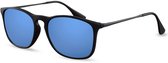 Cwi Zonnebril Heren Wayfarer Matzwart/blauw (cwi2119)