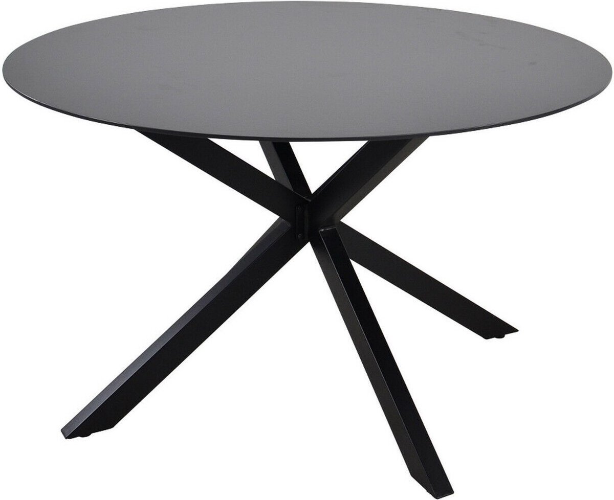 Outsunny tuintafel voor 4 personen, aluminium, 78 x 78 x 74 cm, zwart