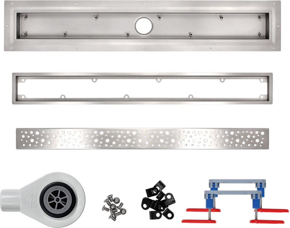 Douchegoot voor vinylvloer 50 cm Wiper VinylFloor Mistral complete set