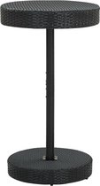 vidaXL-Tuintafel-60,5x106-cm-poly-rattan-zwart