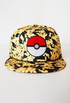 Pokémon Pokéball pet - Pikachu overall print geel - verstelbaar