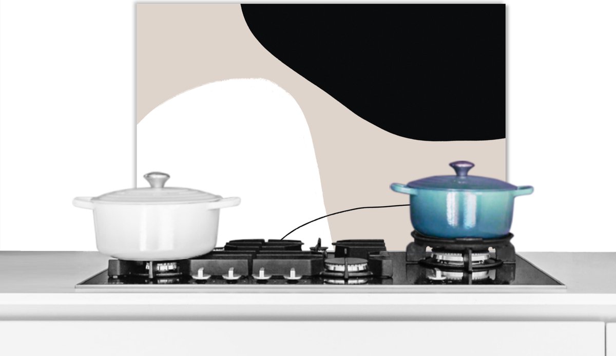 Spatscherm keuken - Abstract - Design - Vormen - Keuken - 60x40 cm - Achterwand keuken - Spatscherm