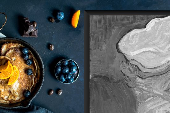 KitchenYeah® Inductie beschermer 80.2x52.2 cm - Portret van Dr. Gachet - Vincent van Gogh - Zwart - Wit - Kookplaataccessoires - Afdekplaat voor kookplaat - Inductiebeschermer - Inductiemat - Inductieplaat mat
