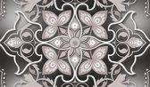 Abstract Modern Design Pattern Flowers Photo Wallcovering