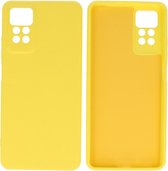 Xiaomi Redmi Note 11 Pro 5G Hoesje - 2.0mm Dikke Fashion Telefoonhoesje Backcover - Siliconen Hoesje - Geel