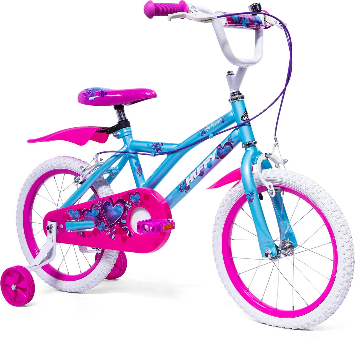 Huffy So Sweet 16 Inch Girl's Bike - Sky Blue Kids Bike 4 years+