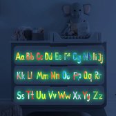 Stickerkamer® Glow in the dark muursticker ABC letters kinderkamer | wanddecoratie| kinderen | alfabet letters