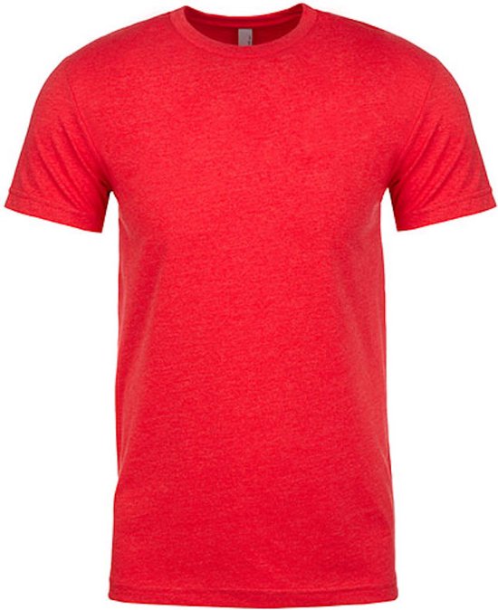 Men´s CVC T-Shirt met ronde hals Red - XL