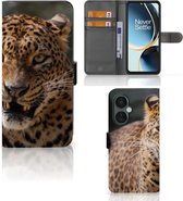 Telefoonhoesje OnePlus Nord CE 3 Lite Book Cover Cadeautjes voor Jongens Luipaard