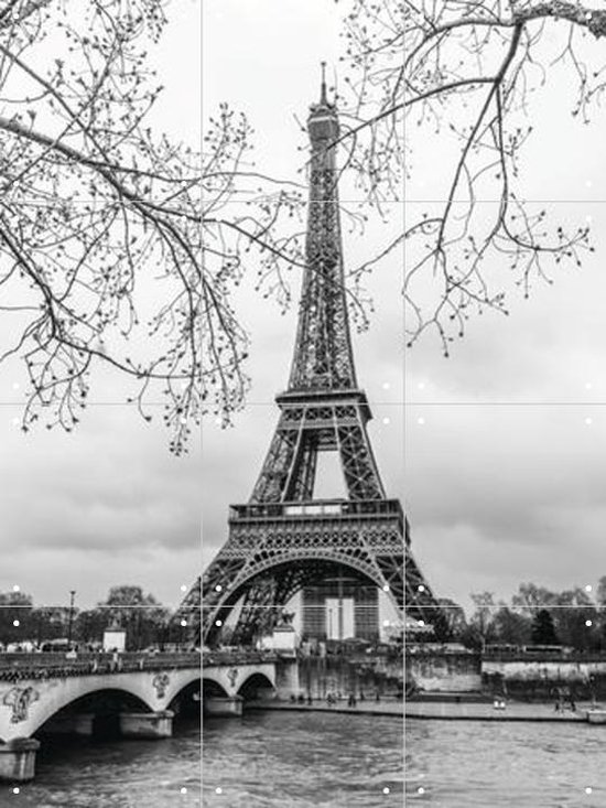 IXXI The Eiffel Tower - Wanddecoratie - Fotografie