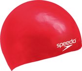 Speedo Plain Moulded Silicone Junior Rood Unisex Badmuts - Maat One Size