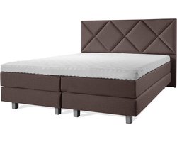 Boxspring Luxe 140x200 Ruiten Bruin