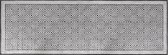 vidaXL - Buitenkleed - omkeerbaar - 80x250 - cm - grijs - en - wit