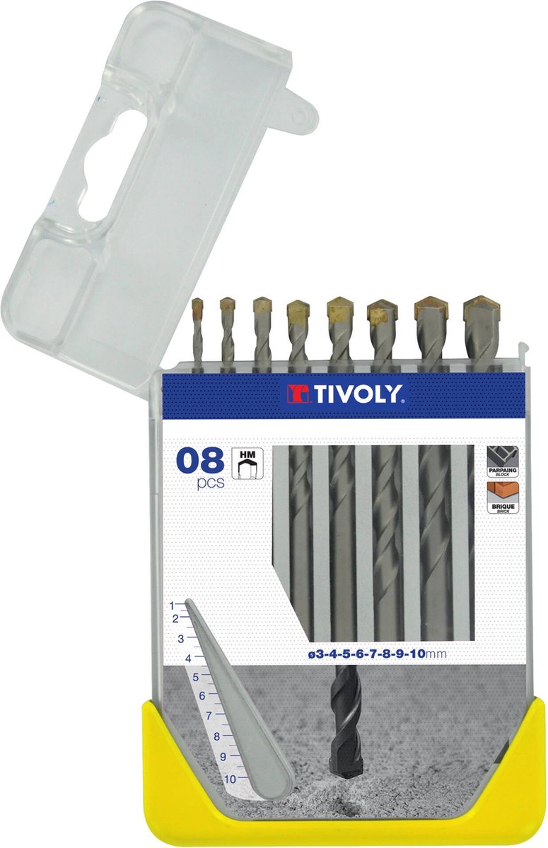 Tivoly Betonborenset - 3 tot 10mm -8 delig