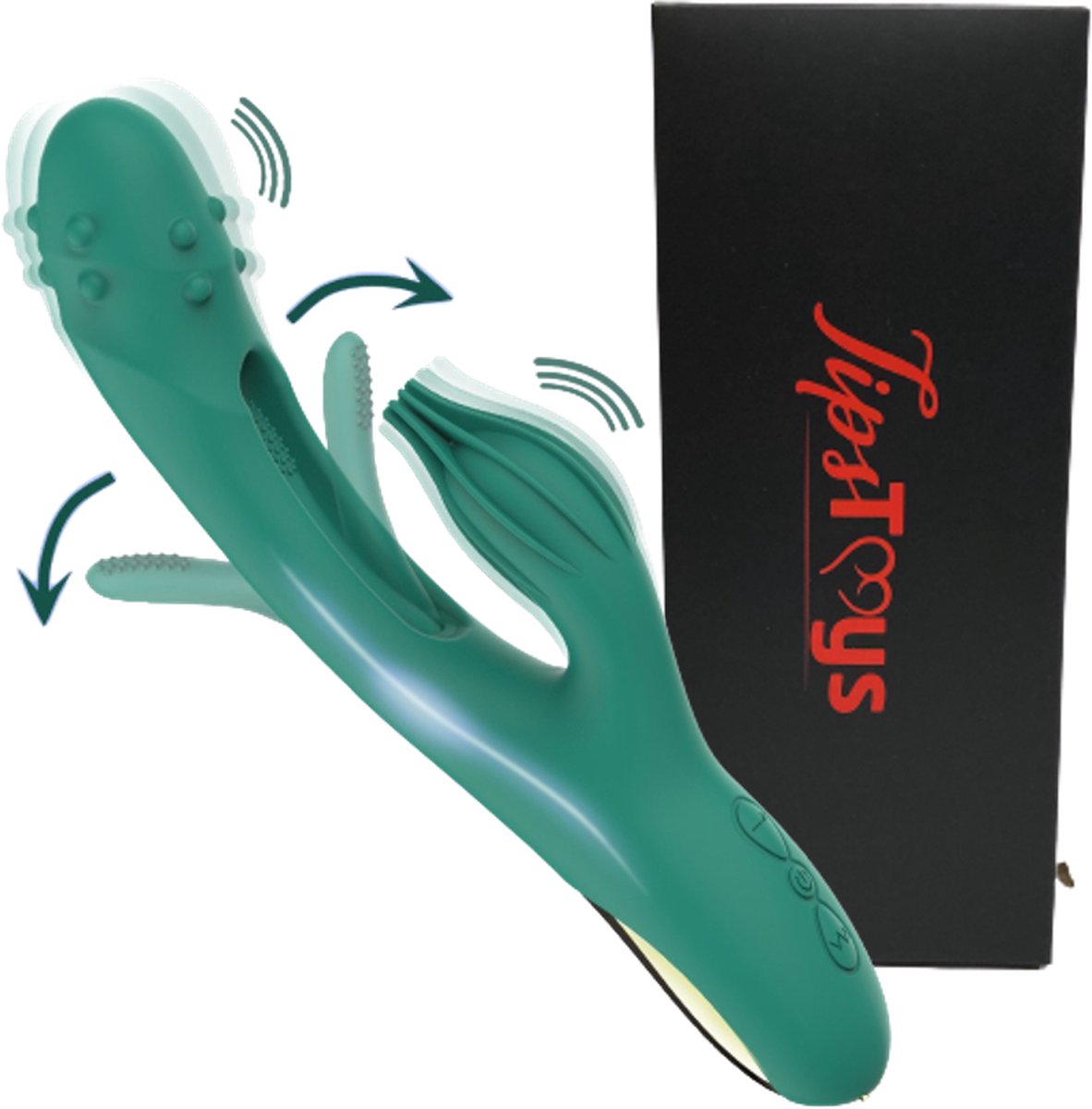 Goedkoopste TipsToys Tarzan Vibrator - Dildo Seksspeeltjes voor Vrouwen - 3 Functies Vibrators Sex Toys