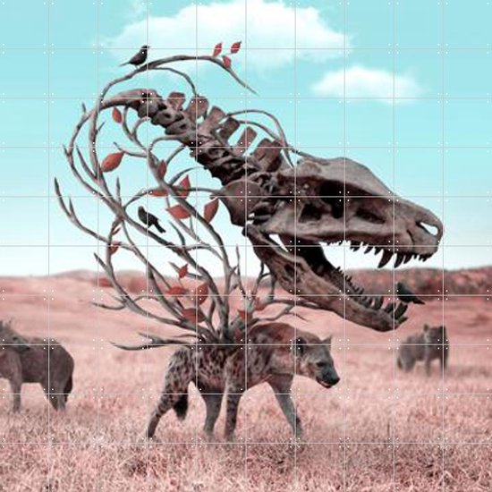 IXXI Make It Prehistoric - Décoration murale - Photographie - 200 x 200 cm