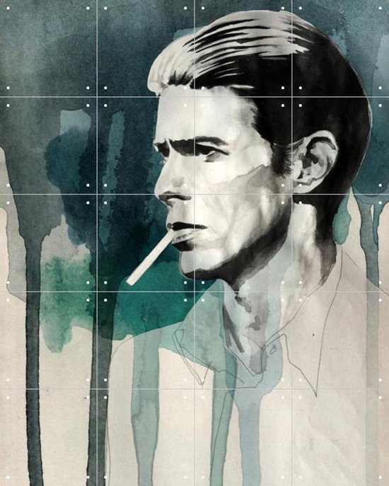 IXXI David Bowie - Wanddecoratie - 100 x 80 cm
