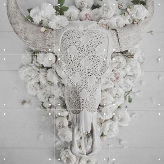 IXXI Bohemian Skull - Décoration murale - Photographie - 60 x 60 cm