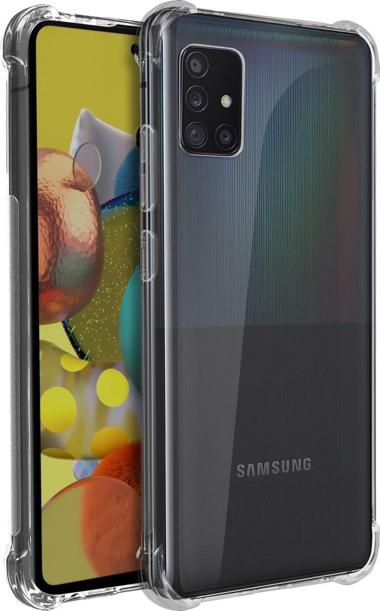 Samsung Galaxy A51 5G Hoesje Flexibel Versterkte Hoeken Akashi Transparant