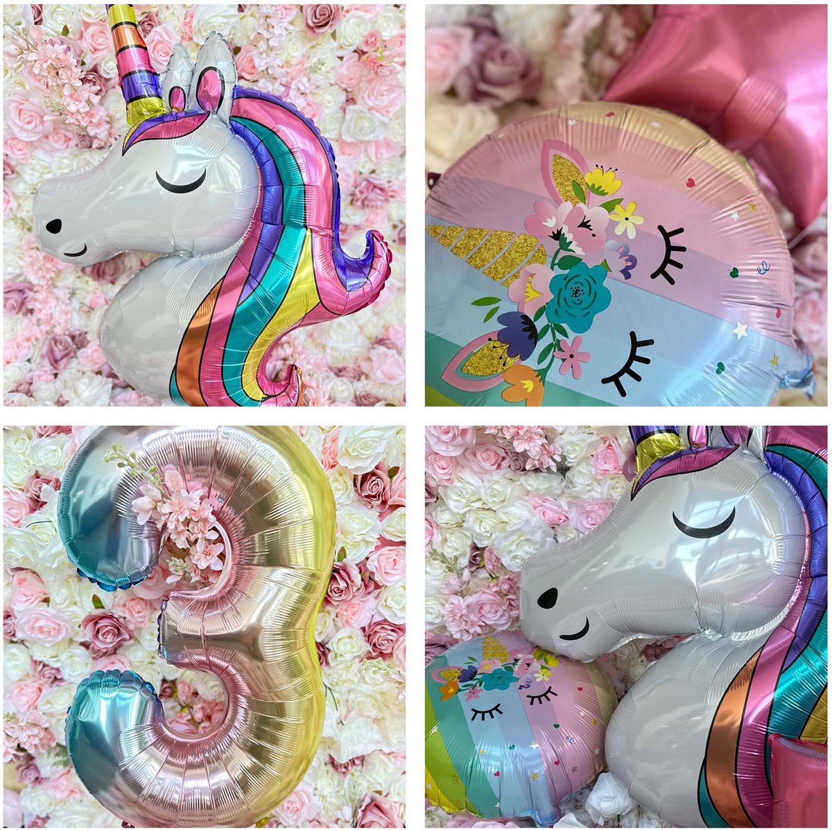 Set de Ballons Snoes Unicorn 7 ans - Guirlande de décoration d