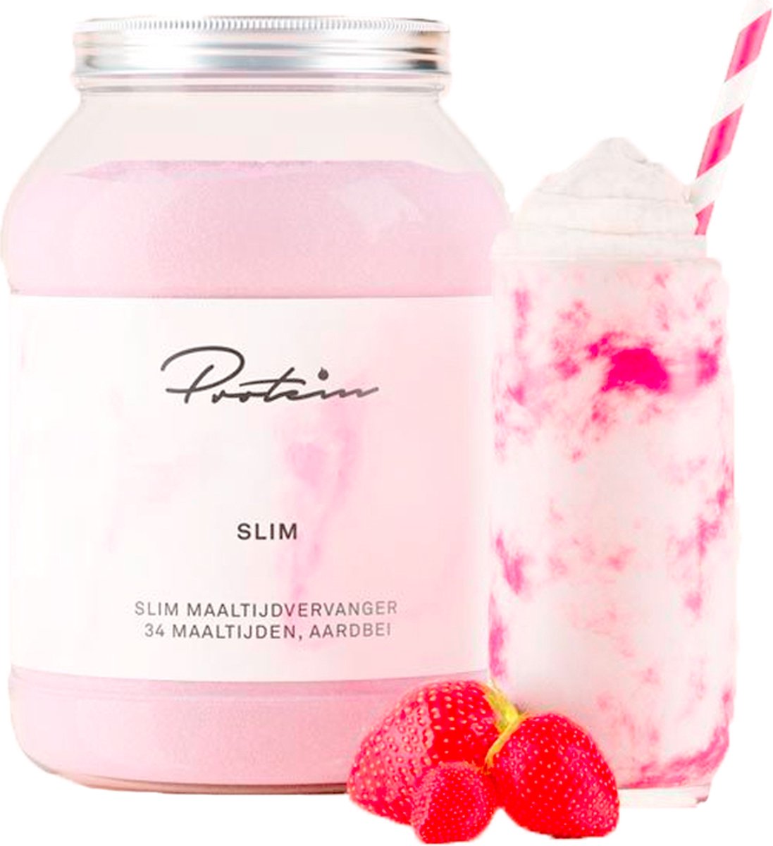 Protein | SLIM Mealreplacement Shake | Strawberry 1,2kg | 1 x 1.2 kg