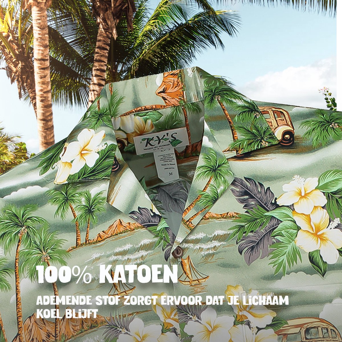 Meilicloth Hawaï-shirt voor heren, korte mouwen, casual, zomers aloha-bloemenshirt voor strandvakantie, normale pasvorm, D-geel, XL