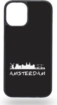 Amsterdam black and white Telefoonhoesje - Apple iPhone 12 mini