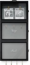 Riviera Maison Sleutelrekje - Memories Keys Mail Cabinet - Zwart