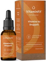 VitaminFit Vitamine K2 (MK7) druppels - Voedingssupplement-100% Natuurlijk & Plantaardig - Natto extract - 10 ml