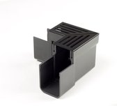 ACO SlimLine hoekstuk incl. zwart aluminium designrooster