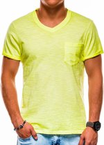 Heren - T-shirt - S1053 - Geel