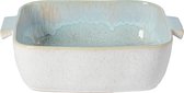 Costa Nova - servies - vierkante schaal 32 cm - Eivissa zeeblauw - aardewerk - H 8,8 cm