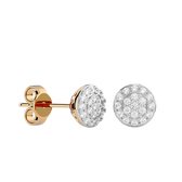 AËLRA 9K gouden oorknopjes voor dames 0,10ct natuurlijke ronde solitaire diamant