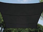 SCHADUWDOEK - WATERDOORLATEND ZONNEZEIL - VIERKANT - 5 x 5 m - KLEUR: ANTRACIET