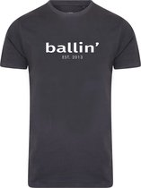Ballin Est. 2013 - Heren Tee SS Tapered Fit Shirt - Grijs - Maat 3XL