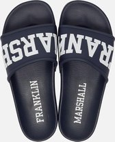 Franklin & Marshall Double badslippers blauw - Maat 42