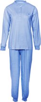 Lunatex tricot dames pyjama 4153 - Blauw  - M