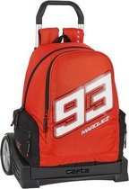 Schoolrugzak met Wielen Evolution Marc Marquez Zwart Rood