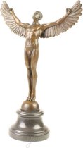 Beeldje - brons - man - Icarus - 40,4cm hoog
