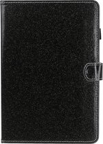 Voor Huawei MediaPad T5 Vernis Glitter Poeder Horizontale Flip Leren Case met Houder & Kaartsleuf (Zwart)