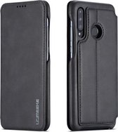 Voor Huawei P30 Lite Hon Ancient Series lederen tas met kaartsleuven & houder & portemonnee (zwart)