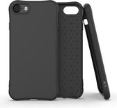Voor iPhone 8 / iPhone 7 ENKAY ENK-PC007 Effen kleur TPU Slim Case Cover (zwart)