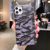 Schokbestendige IMD Camouflage TPU-beschermhoes voor iPhone 12/12 Pro (zwart)