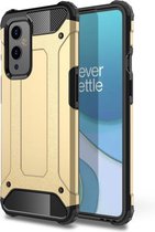 Voor OnePlus 9 Magic Armor TPU + PC combinatiehoes (goud)